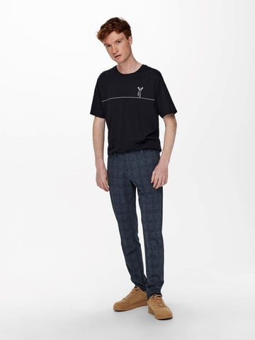 Mark Check Pants - Vestir azul