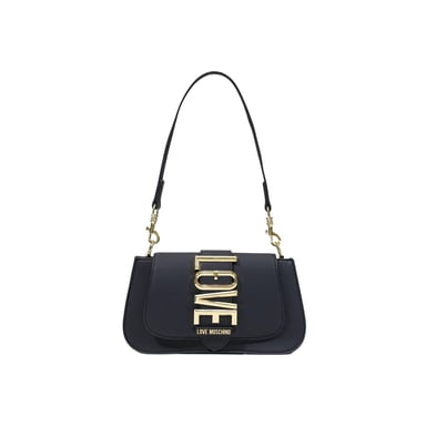 Bolso de mano negro de polietileno Love Moschino