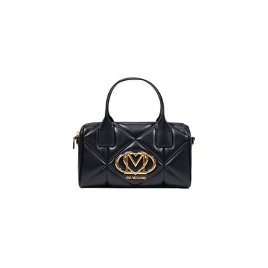 Bolso de mano negro de polietileno Love Moschino