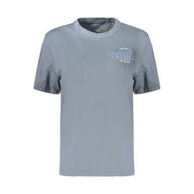Camiseta de algodón gris para mujer Calvin Klein