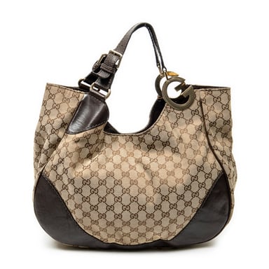 Gucci Charlotte Tote en beige Lienzo
