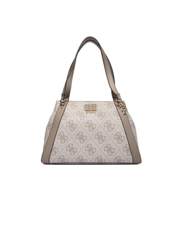 Bolso de Hombro Guess Logo Gris Oscuro