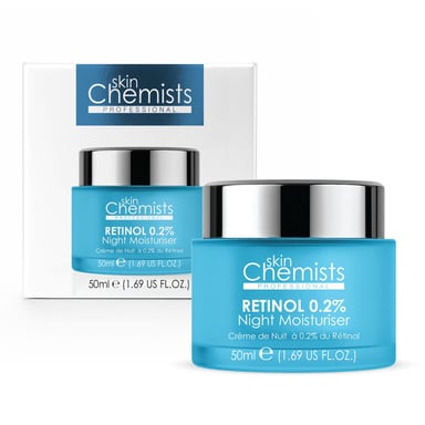 skinChemists Crema hidratante de noche con retinol al 0,2%, 50 ml.