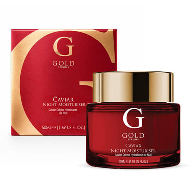 Gold Serums Crema hidratante de noche con caviar 50 ml