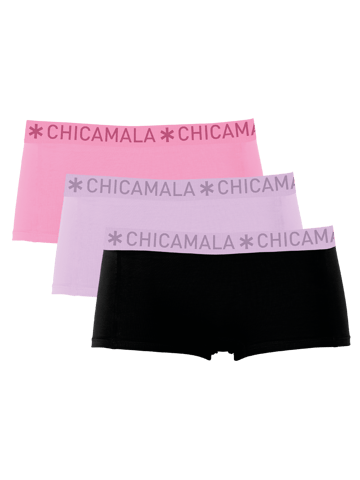 Chicamala Braguitas Bóxer para Mujer - Pack de 3 - Ropa Interior para Mujer