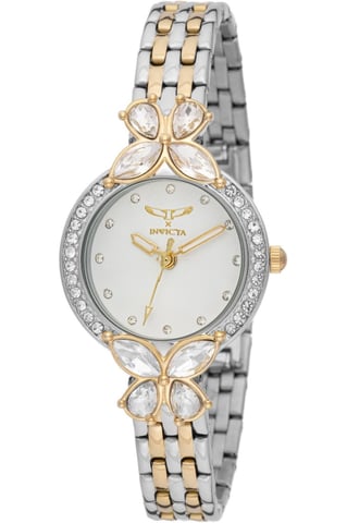 Invicta Wildflower 69097 Reloj de mujer - Movimiento de cuarzo - Metal con esfera blanca - 30 mm
