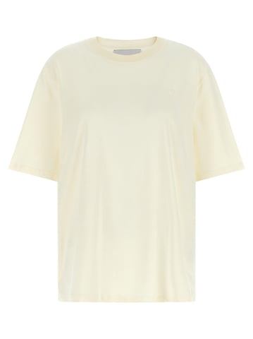 Camiseta Blanca de Algodón Ami Paris