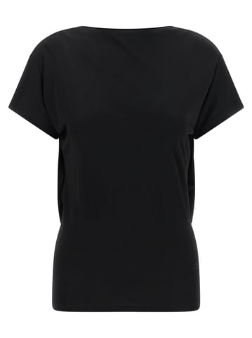 Camiseta de Viscosa Negra Jacquemus