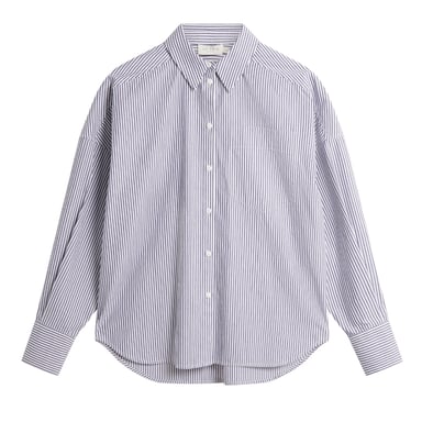Camisa De Algodón A Rayas De Corte Boyfriend De Ted Baker Viñales
