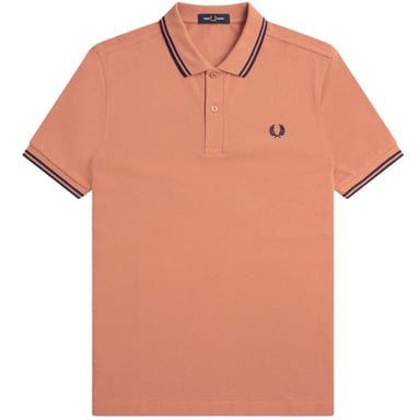 Polo Fred Perry Twin Tipped Color Óxido Claro