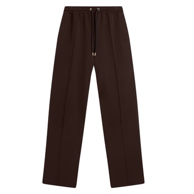 Pantalón Deportivo Ted Baker Nowelll Cupro Con Bajo Dividido, Color Marrón Oscuro