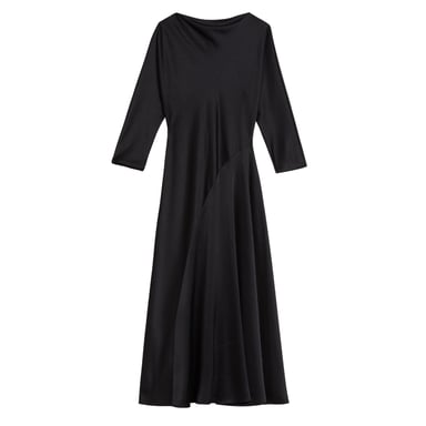 Vestido Midi Negro Con Detalle De Costura Curva Avelli De Ted Baker