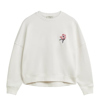 Jersey De Manga Abullonada Color Marfil Con Logo Bordado Janettt De Ted Baker
