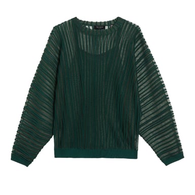 Top De Punto Verde Oscuro Con Rayas Transparentes Nelly De Ted Baker
