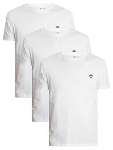 Timberland Paquete De 3 Camisetas Ajustadas Dunstan River, Blanco
