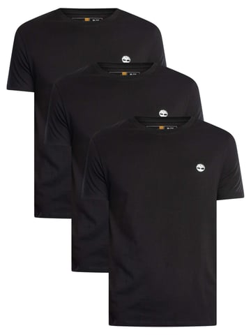 Timberland Paquete De 3 Camisetas Ajustadas Dunstan River, Negro