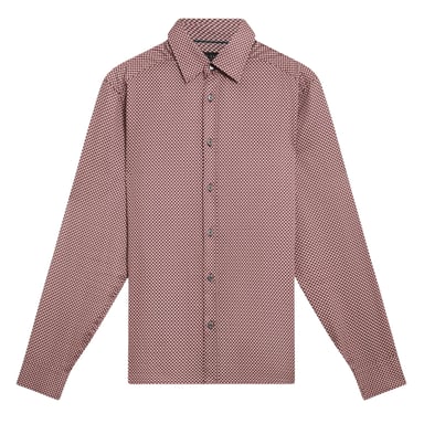 Camisa Ted Baker Jozef Mini Geo Print Color Morado Claro