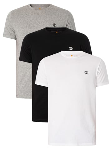 Timberland Pack De 3 Camisetas Ajustadas Dustan, Multicolor