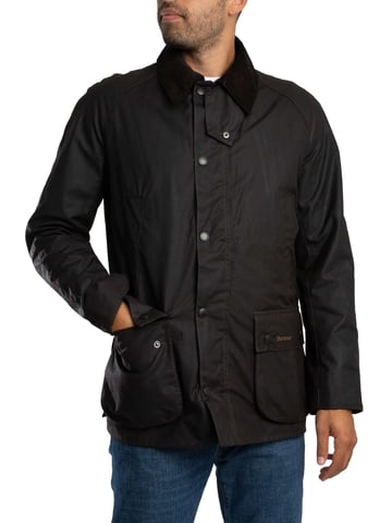 Barbour Chaqueta Encerada Ashby, Negro