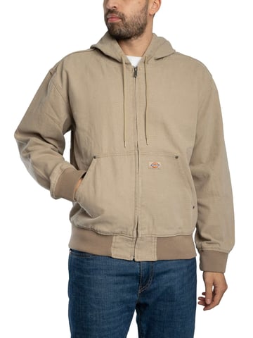 Dickies Chaqueta Bomber Con Capucha Y Lona Sin Forro, Beige