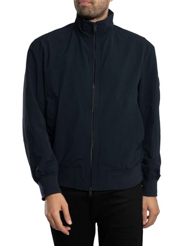 BOSS Chaqueta Ligera Abierta, Azul