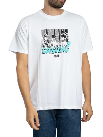 Weekend Offender Camiseta Gráfica Terrace, Blanco