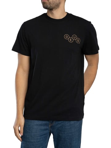 Deus Ex Machina Camiseta Gráfica Con Mecanismo En La Espalda, Negro