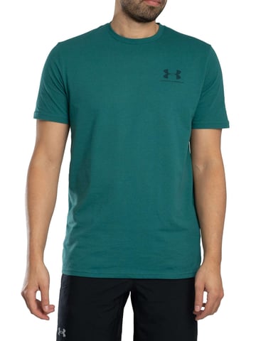 Under Armour Camiseta Con Logo En El Pecho Izquierdo, Verde