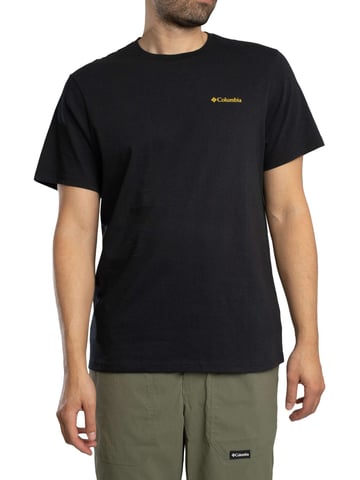 Columbia Camiseta Con Logo En La Espalda, Negro
