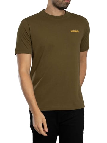 Napapijri Camiseta Gráfica Flint Back, Verde
