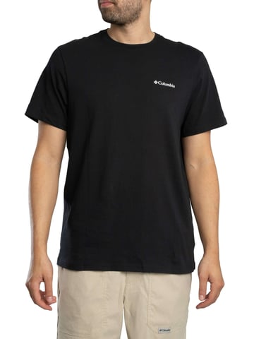 Columbia Camiseta Deportiva Con Estampado En La Espalda, Negro