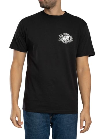 Vans Camiseta Gráfica Hot Lines Back, Negro
