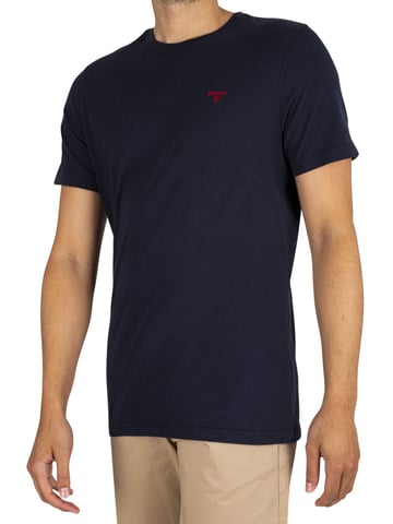 Barbour Camiseta Entallada Deportiva, Azul