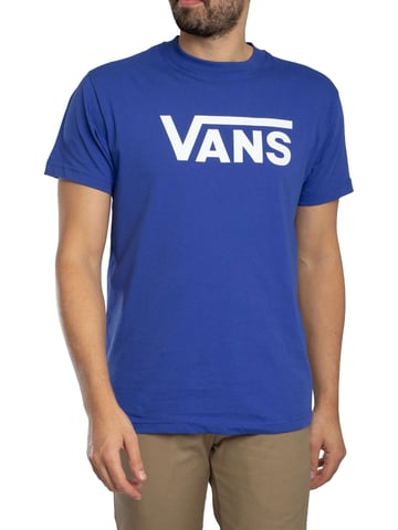 Vans Camiseta Con Logo Clásico, Azul