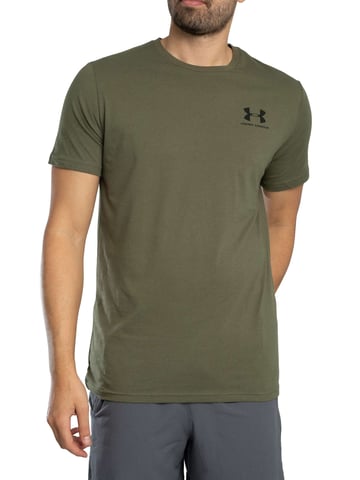 Under Armour Camiseta Holgada Con Logo En El Pecho Izquierdo, Verde