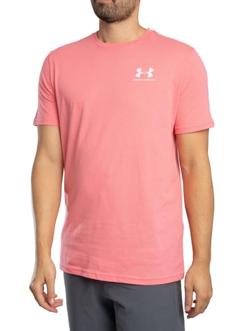 Under Armour Camiseta Holgada Con Logo En El Pecho Izquierdo, Rosado