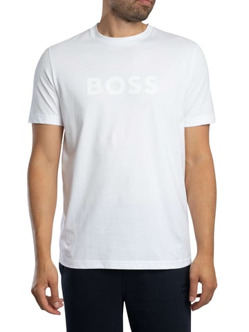 BOSS Camiseta Con Logo Te, Blanco