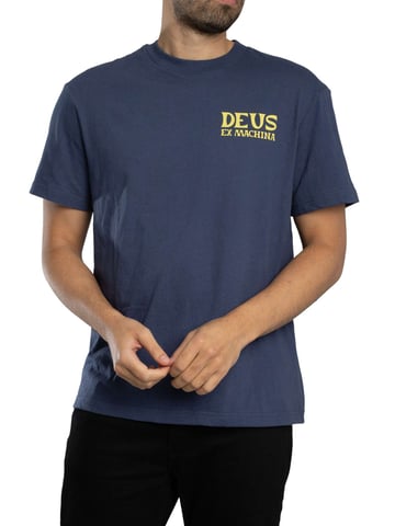 Deus Ex Machina Camiseta Con Gráfico En La Espalda Chinook, Azul