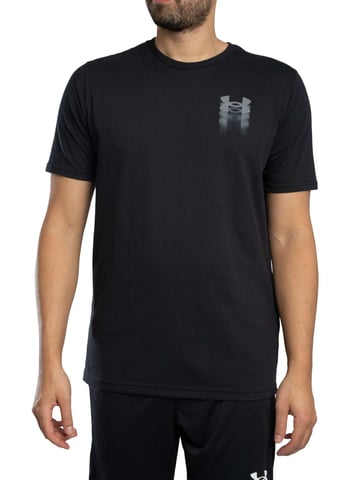 Under Armour Camiseta Holgada Con Gráfico En La Espalda Y Logotipo Borroso, Negro