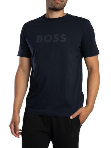 BOSS Camiseta Con Logo Te, Azul