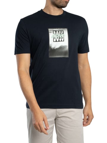 BOSS Camiseta Gráfica Te Dj, Azul