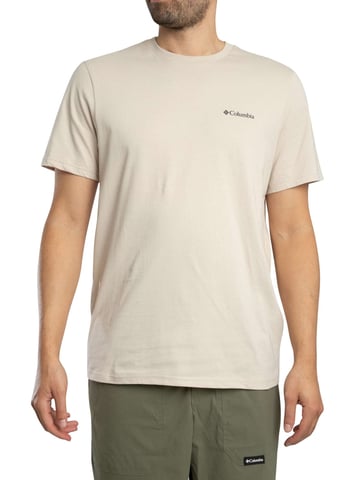 Columbia Camiseta Con Logo En La Espalda, Beige