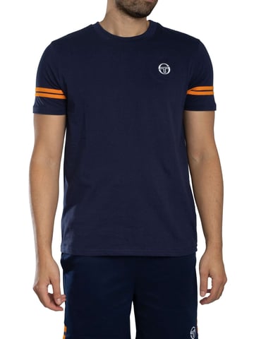 Sergio Tacchini Camiseta De La Tripulación De Grello, Azul