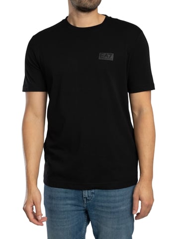 EA7 Camiseta Con El Logotipo De Back Box, Negro