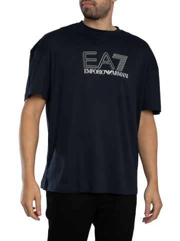 EA7 Camiseta Gráfica Echo, Azul