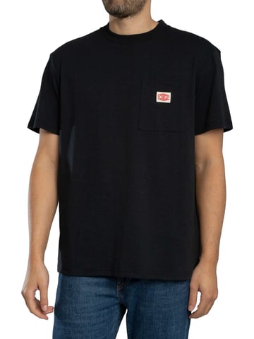Deus Ex Machina Camiseta De Bolsillo De Repuestos Y Servicio, Negro