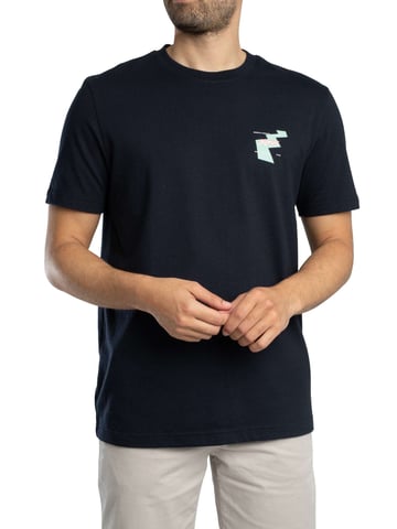 BOSS Camiseta Gráfica Trasera Te Movement, Azul