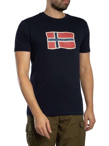 Napapijri Camiseta Gráfica Mahsa, Azul