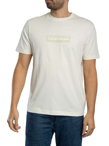 Napapijri Box Logo Camiseta, Blanco
