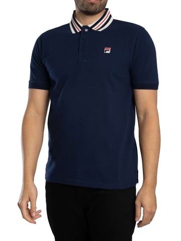 Fila Polo Básico Con Cinta Achille Heritage, Azul